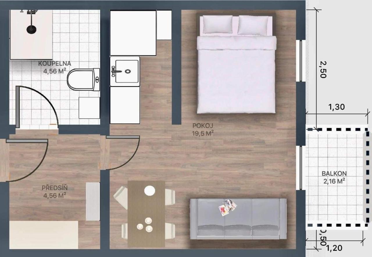 Krusne Hory - Klinovec 2 Km- Jachymov 2-4 Osoby Apartment Luaran gambar